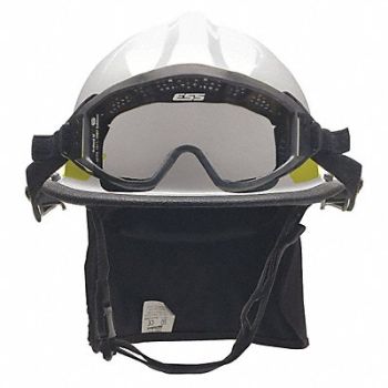 BULLARD Fire Helmet Includes IZ2 Goggle White, 38XZ93