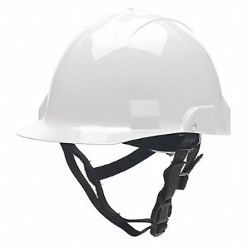 BULLARD Fire/Rescue Helmet Thermoplastic White, 38XZ96