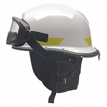 BULLARD Fire Helmet Quick Release 3-Point White, 38XZ97