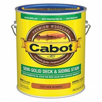 CABOT New Redwood Semi-Solid Flat 1 gal., 38Y036