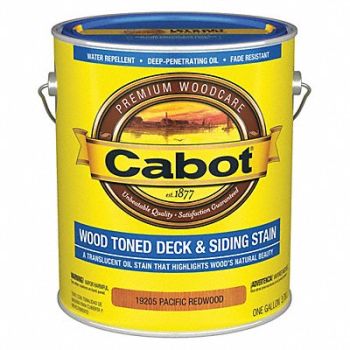 CABOT Stain Pacific Redwood Toned Flat 1 gal., 38Y043