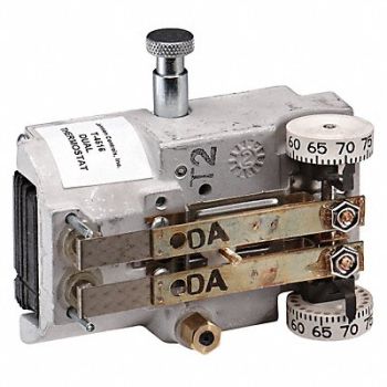 JOHNSON CONTROLS Pneumatic Tstat Heat/Cool 2Pipe High, 20RG11