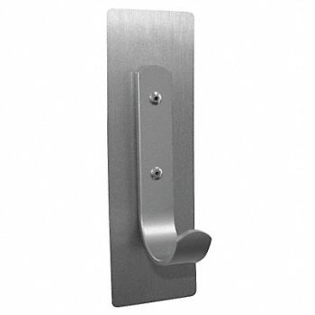 MAGNA VISUAL Magnetic Coat Hook 2 in W Satin Steel, 38Y318