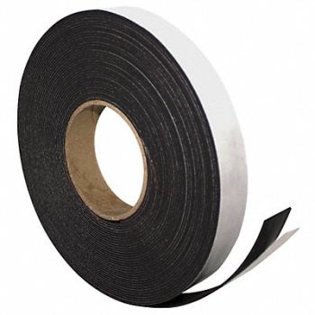 MAGNA VISUAL Adhesive Magnetic Strip 4ft L x 1in W, 38Y338