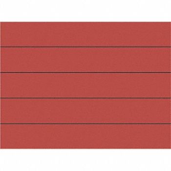 MAGNA VISUAL Magnetic Strips Pre-Cut 6 in Red PK25, 38Y358