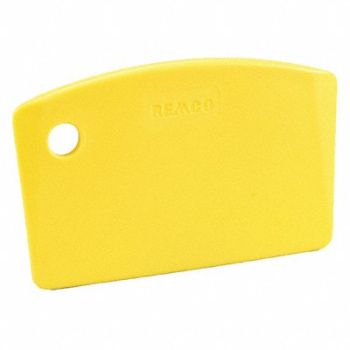 REMCO H1593 Mini Bench Scraper 5-1/2x3-1/2 in Yellow, 38Y585