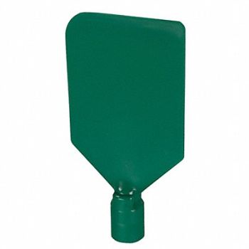 VIKAN H1596 Paddle Scraper Flex 4-1/2 x 6 Poly Green, 38Y596