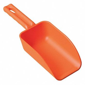 REMCO G3975 Mini Hand Scoop 16 oz Orange Poly, 38Y726