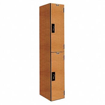 HALLOWELL Lckr 2x1Lckr Lt Wood 72 x12 x18 Assm, 38Y845