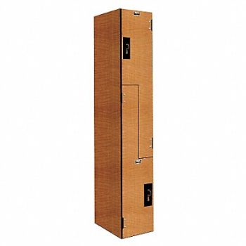 HALLOWELL Lckr 2x1Lckr Lt Wood 72 x12 x18 Assm, 38Y849
