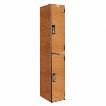 HALLOWELL Lckr 2x1Lckr Lt Wood 72 x12 x18 Assm, 38Y853