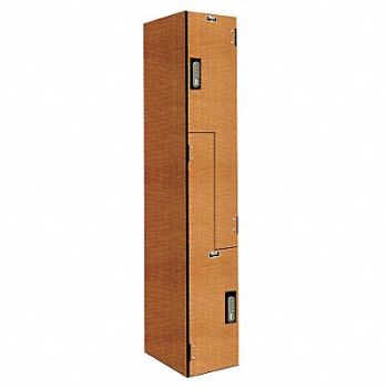 HALLOWELL Lckr 2x1Lckr Lt Wood 72 x12 x18 Assm, 38Y857