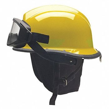BULLARD Fire Helmet Quick Release 3-Point Yellow, 38YA04