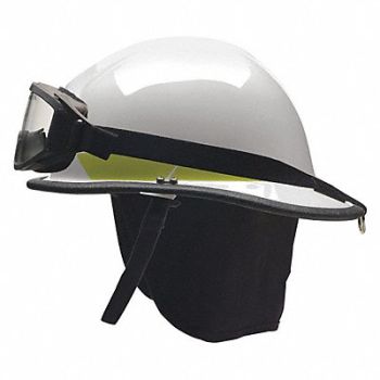 BULLARD Fire Helmet Ultem(R) Shell White, 38YA10