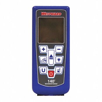 WESTWARD Laser Distance Measurer 2in. to 140 ft., 38YG99