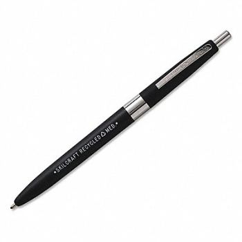 ABILITY ONE Ballpoint Pens 0.7mm Black PK12, 38YV33