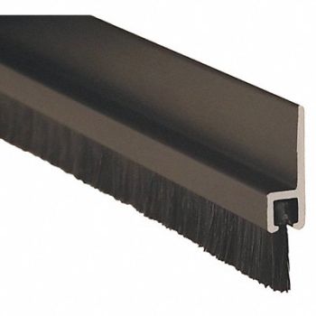 PEMKO Double Door Weatherstrip Brush 7ft L Blk, 38ZA73