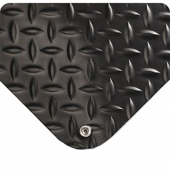 WEARWELL Antifatigue Mat Black 3ft.x5ft., 168X09