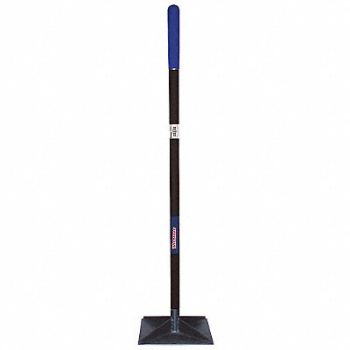 WESTWARD Tamper Steel 10in.L x 10in.W Rubber Grip, 38ZD97