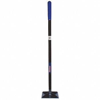 WESTWARD Tamper Steel 8in.L x 8in.W Rubber Grip, 38ZD98