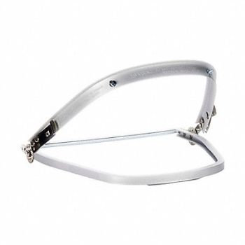 MSA Faceshield Frame Aluminum Silver, 38ZL98