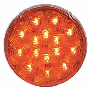 MAXXIMA Stop/Turn/Tail Light Round Amber L, 38ZM48