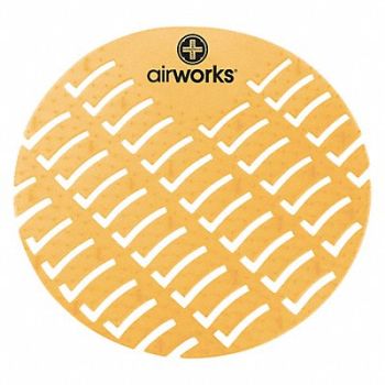 AIR WORKS Urinal Screen Citrus Grove PK10, 391T90