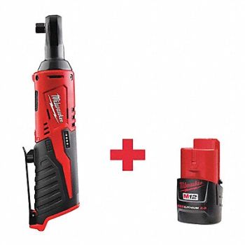 MILWAUKEE Ratchet Cordless Pistol Grip 3/8 Drive, 391W25