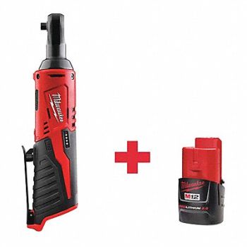 MILWAUKEE Ratchet Cordless Pistol Grip 1/4 Drive, 391W26