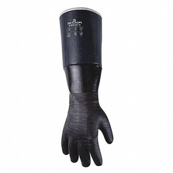 SHOWA Insulated Glove Nitrile Black L PR, 391Z72