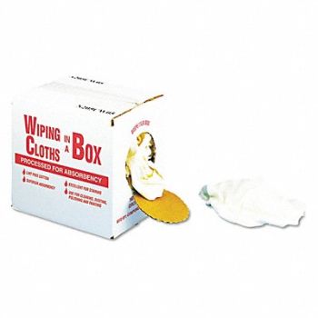 GENERAL SUPPLY Wiping Cloths Cotton White 5 lb., 392C95