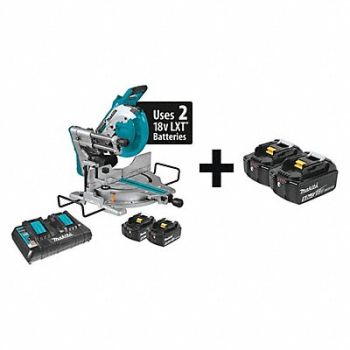 MAKITA Cordless Miter Saw Kit 4400 RPM 36.0VDC, 392N86