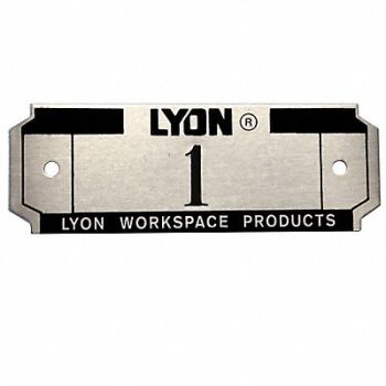 LYON Number Plate Blk, 392P65