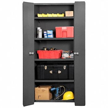 DURHAM MFG Storage Cabinet 84 x36 x24 Gray 4Shlv, 3NYK2