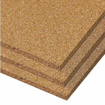 BEST-RITE Bulletin Board Cork 1/4 in 48 inx72 in, 39A055