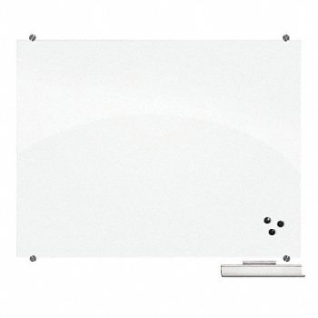 MOORECO Dry Erase Board Magnetic Glass 36 x48, 39A069