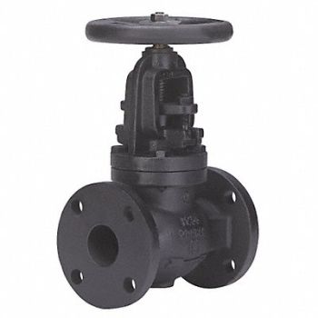 MILWAUKEE VALVE Globe Valve 8 Cast Iron Flange 125 psi, 39A295