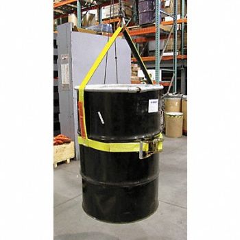 LIFT-ALL DrumSling Ylw Vertical Polyester Webbing, 39A384