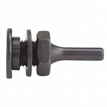 CLIMAX METAL PRODUCTS Flat Head Wheel Arbor 1/4 in Shank, 39AL64