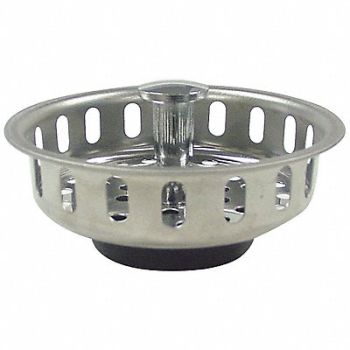 KISSLER SS Basket Strainer 3-1/4in, 39AP43