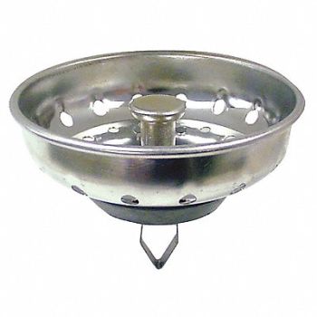 KISSLER SS Basket Strainer 3-1/4in, 39AP44