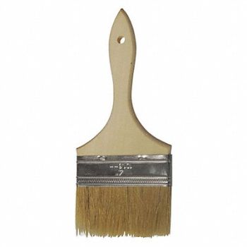 MICHIGAN BRUSH Paint Brush 4 Flat Sash Synthetic Soft, 39AR71