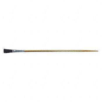 MICHIGAN BRUSH Paint Brush 3/8 in Artist Hog Hair Soft, 39AR85