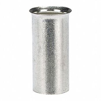 PANDUIT Ferrule Tin Copper 1 AWG PK100, 39AX52