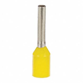 PANDUIT Ferrule Tin Copper 24 AWG PK500, 39AX54