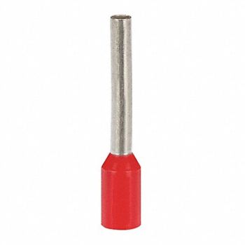 PANDUIT Ferrule Tin Copper 18 AWG PK500, 39AX65