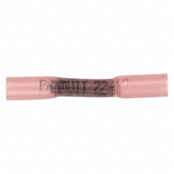 PANDUIT SpliceCon Crimp Polyolefin Red PK25, 39AY20