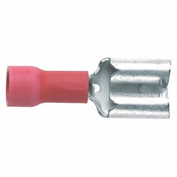 PANDUIT Female Disconnect Vinyl 0.81 in PK100, 39AY78