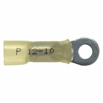 PANDUIT Ring Terminal Yellow 12 AWG 10 AWG PK20, 39AZ42