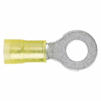 PANDUIT Ring Terminal Yellow 12 AWG 10 AWG PK50, 39AZ59
